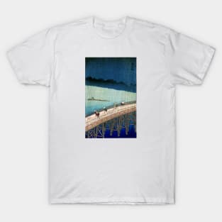 1857 Shin-Ohashi Bridge, Japan T-Shirt